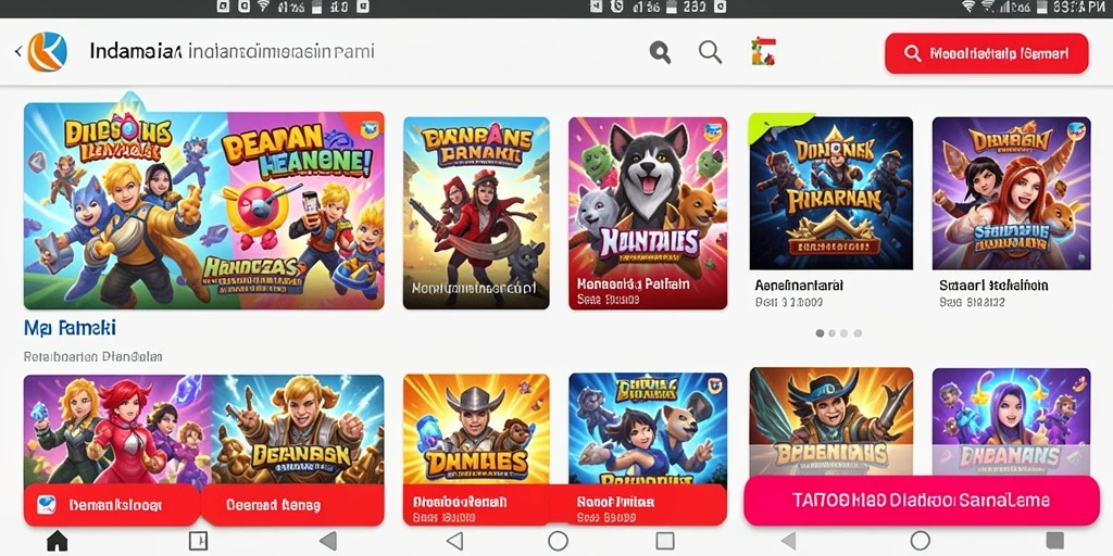 Tampilan antarmuka pengguna yang menarik.
