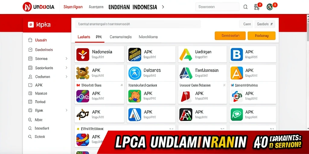 Tampilan utama permainan yang menarik dan mudah dinavigasi.
